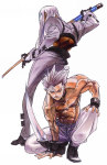 Ilustración Venom y Chipp Zanuff Artworks of Guilty Gear X 2000-2004