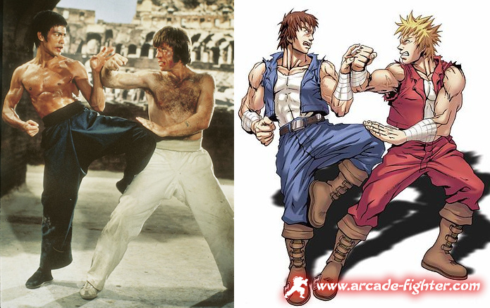 Bruce Lee VS Chuck Norris - Hermanos Lee Double Dragon