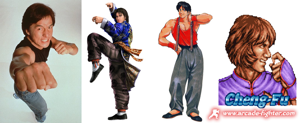 Jackie Chan - Lei Wulong Tekken - Hon Fu Fatal Fury - Cheng Fu Double Dragon