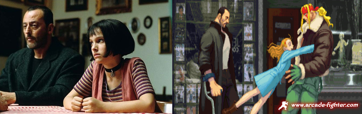 Jean Reno Natalie Portman Léon, El Profesional - Tom Street Fighter III