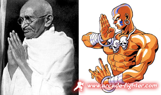 Mahatma Ghandi - Dhalsim Street Fighter II