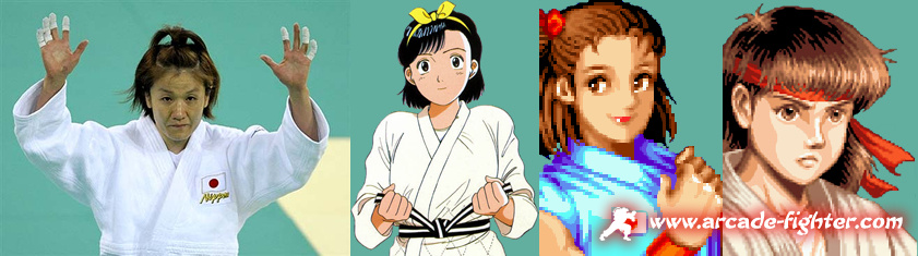 Ryoko Tamura - Yawara Inokuma - Ryoko Izumo World Heores - Ryoko Kano Fighter's History