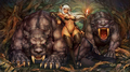 Dragon's Crown Artwork «The Dark Elf Beastmaster»