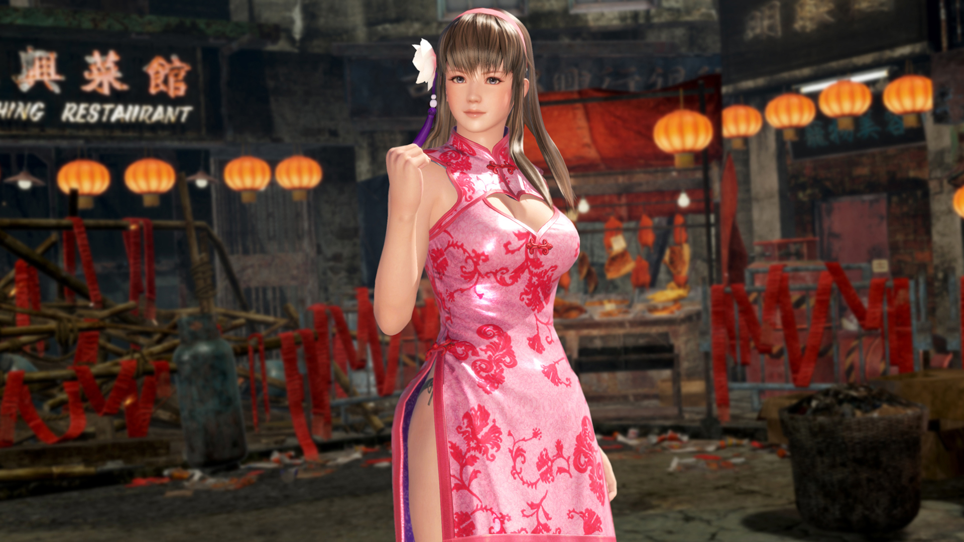 Vestido mandarín seductor Hitomi Dead or Alive 6.