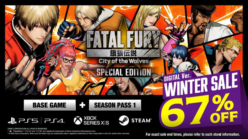 Fatal Fury: City of the Wolves Winter Sale PlayStation Xbox
