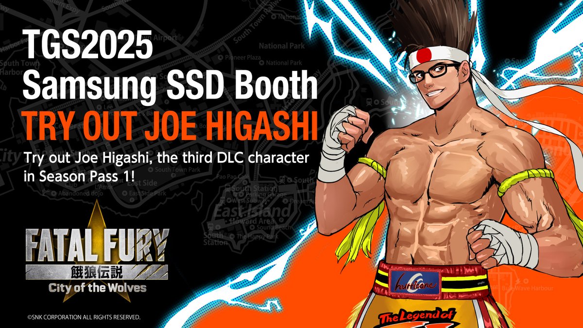Joe Higashi Fatal Fury: City of the Wolves Samsung SSD Booth
