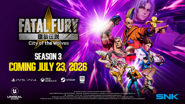 Anuncio Season Pass 3 Fatal Fury: City of the Wolves
