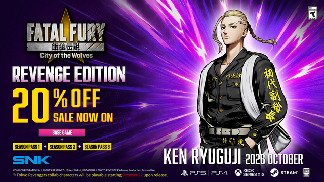 Colaboración Fatal Fury: City of the Wolves X Tokyo Revengers