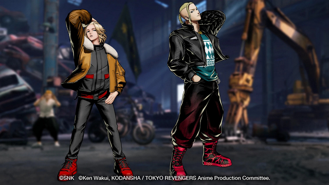Anuncio trajes Fatal Fury: City of the Wolves X Tokyo Revengers