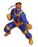 Arte Cyclops Marvel Super Heroes Vs. Street Fighter