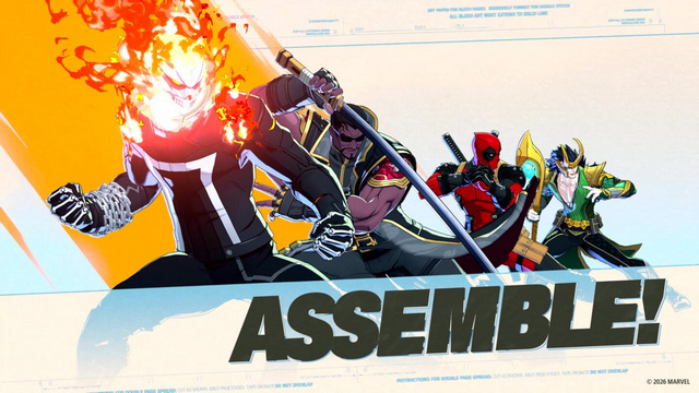 Arte Clave Marvel Tokon Fighting Souls Los Samurais de la Medianoche