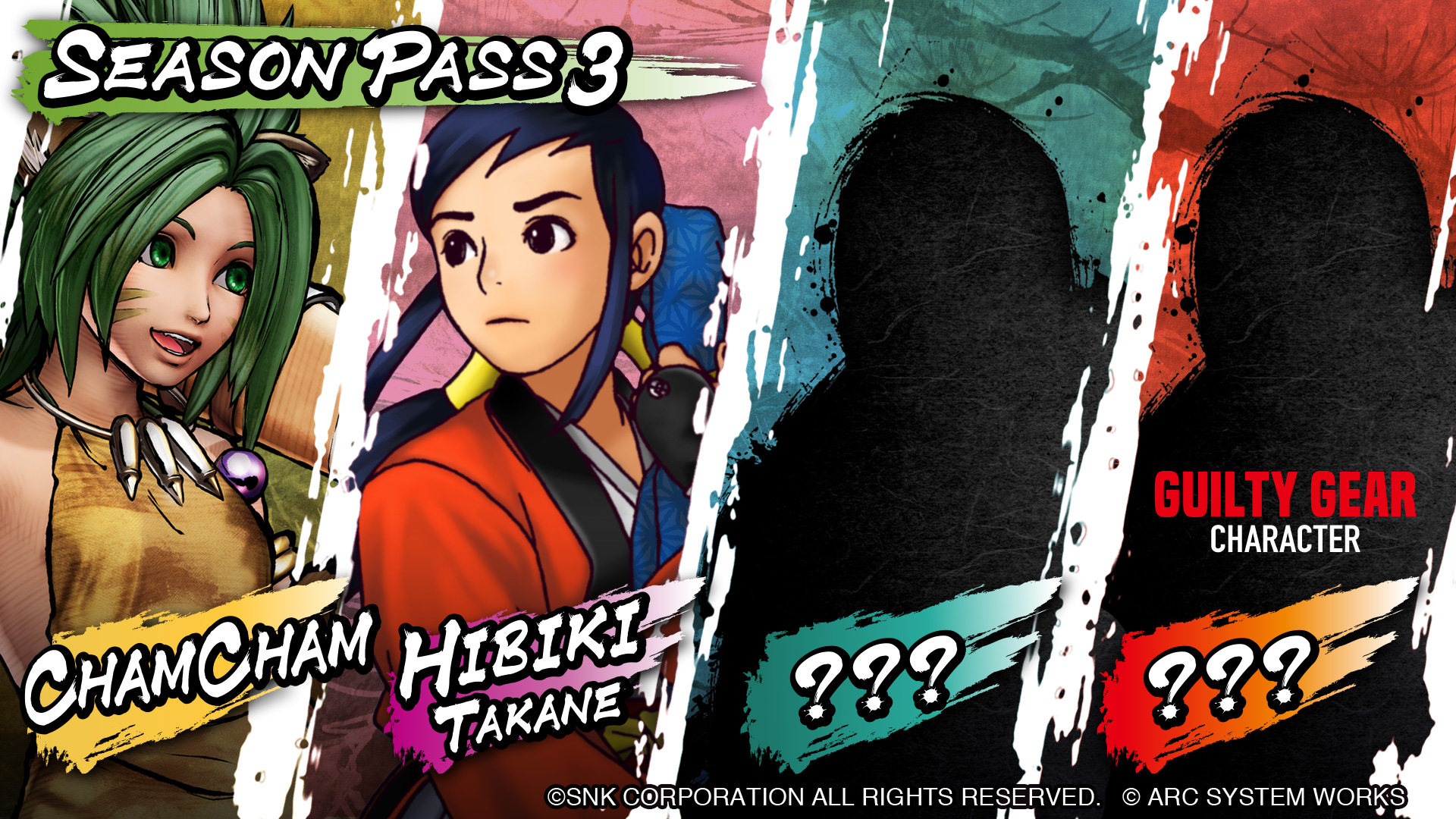 Anuncio Tercer pase de temporada Samurai Spirits