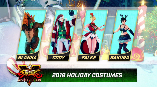 Anuncio Trajes Premium Holidays 2018 Street Fighter V: AE