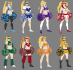 Work Costume Rainbow Mika Street Fighter V