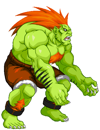 Sprite Blanka Super Street Fighter II Turbo HD Remix