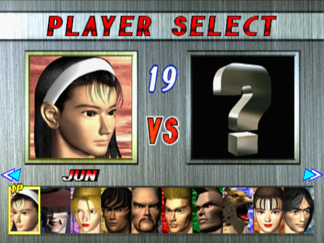 Pantalla personajes Tekken 2