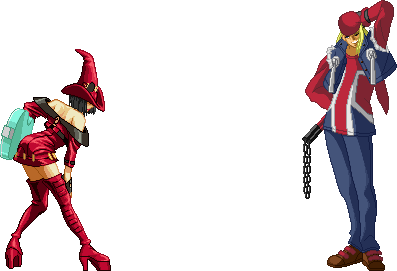 Sprite I-no Vs. Axl Low Guilty Gear XX Accent Core Plus R