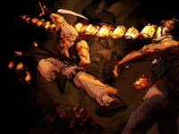 Ilustración fin modo Arcade Chipp Zanuff Guilty Gear Isuka