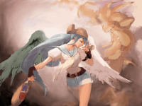 Ilustración fin modo Arcade Dizzy Guilty Gear Isuka
