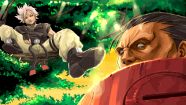 Ilustración final modo historia Chipp Zanuff y Potemkin Guilty Gear Judgment