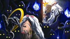 Ilustración final modo historia Zappa y Faust Guilty Gear Judgment