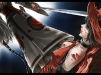 Ilustración fin modo historia I-no Guilty Gear XX Accent Core Plus R