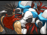 Ilustración fin modo historia Justice Guilty Gear XX Accent Core Plus R
