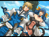 Ilustración fin modo historia Ky Kiske Guilty Gear XX Accent Core Plus R