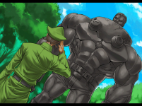 Ilustración fin modo historia Potemkin Guilty Gear XX Accent Core Plus R