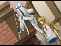 Ilustración fin modo historia Venom Guilty Gear XX Accent Core Plus R