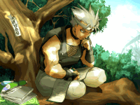 Ilustración fin modo historia Chipp Zanuff Guilty Gear XX #Reload