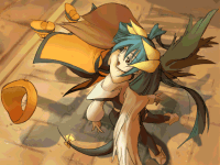 Ilustración fin modo historia Dizzy Guilty Gear XX #Reload