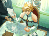 Ilustración fin modo historia Ky Kiske Guilty Gear XX #Reload