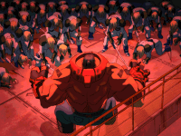 Ilustración fin modo historia Potemkin Guilty Gear XX #Reload