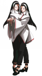 Artwork Hermanas Kagura (Maki y Chizuru) KOF 2003