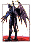 Ilustración Demitri - Vampiro Night Warriors: Darkstalkers' Revenge