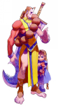 Ilustración Donovan - Damphiro Night Warriors: Darkstalkers' Revenge