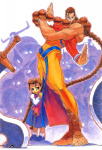 Ilustración Donovan - Damphiro Night Warriors: Darkstalkers' Revenge