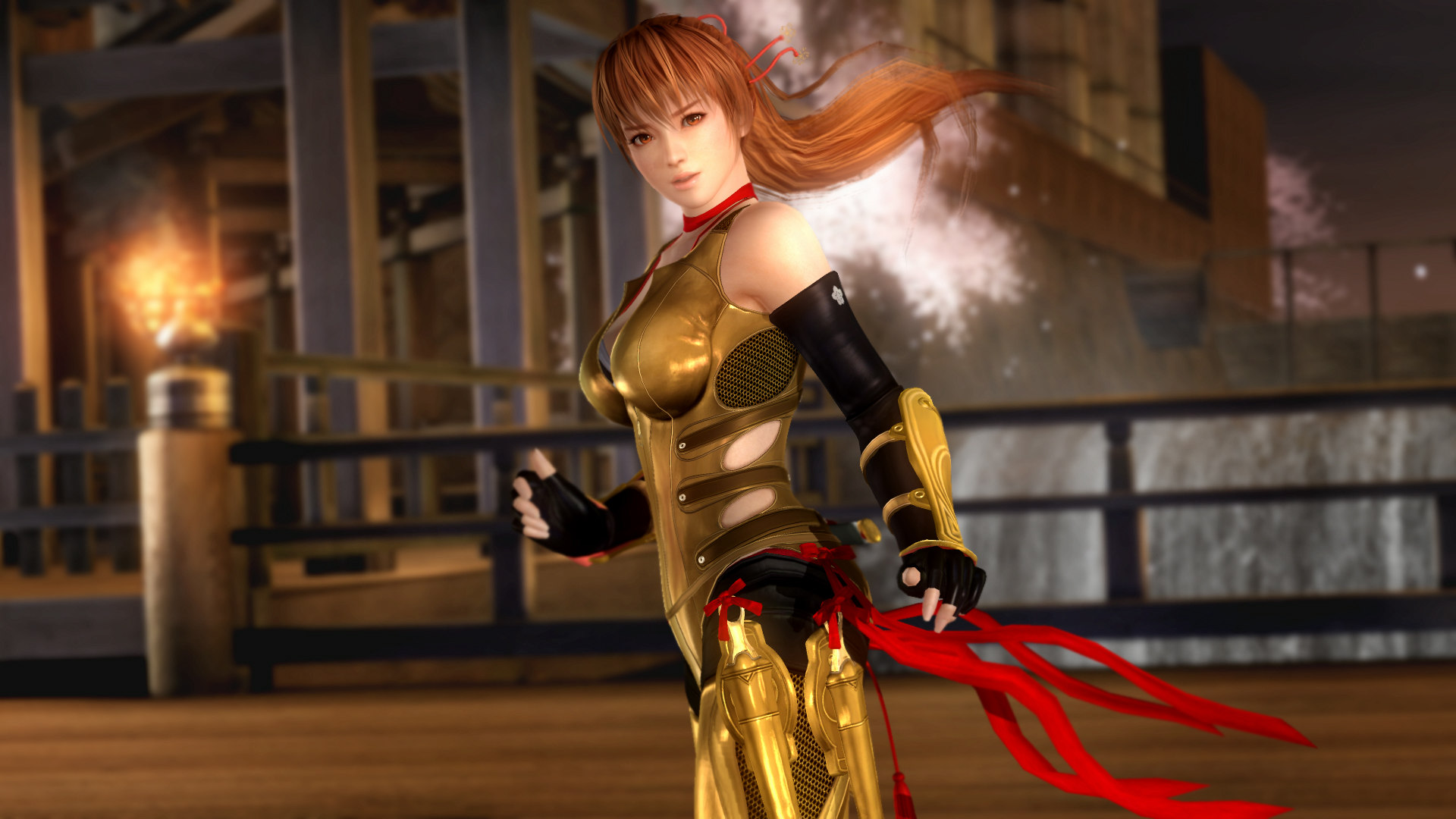 Traje oro Ninja Gaiden Kasumi DOA5 Last Round