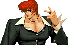 Retrato victoria Iori Yagami KOF 95