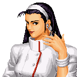 Retrato Chizuru Kagura The King of Fighters '96