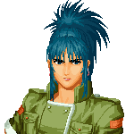 Retrato Leona Heidern The King of Fighters '96