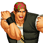 Retrato Ralf Jones The King of Fighters '96