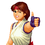 Retrato Yuri Sakazaki The King of Fighters '96