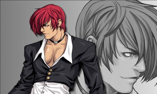 Retrato completo Iori Yagami KOF Neowave