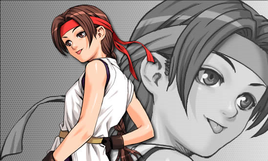 Retrato completo Yuri Sakazaki KOF Neowave