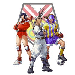 Personajes Instituto Gorin Rival Schools: Roberto, Natsu, Shoma
