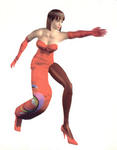 Anna Williams atacando Tekken 2